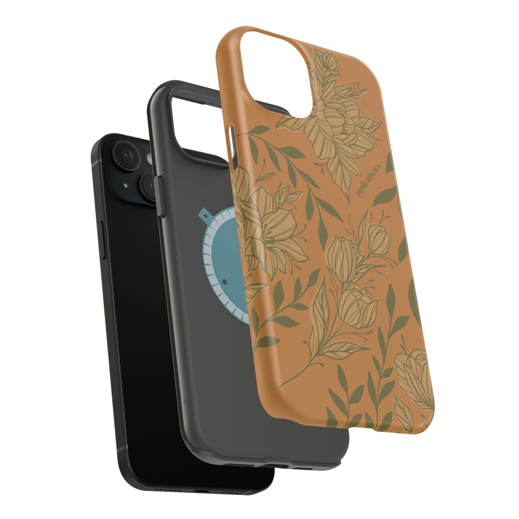 Floral Impact-Resistant Magnetic Phone Case