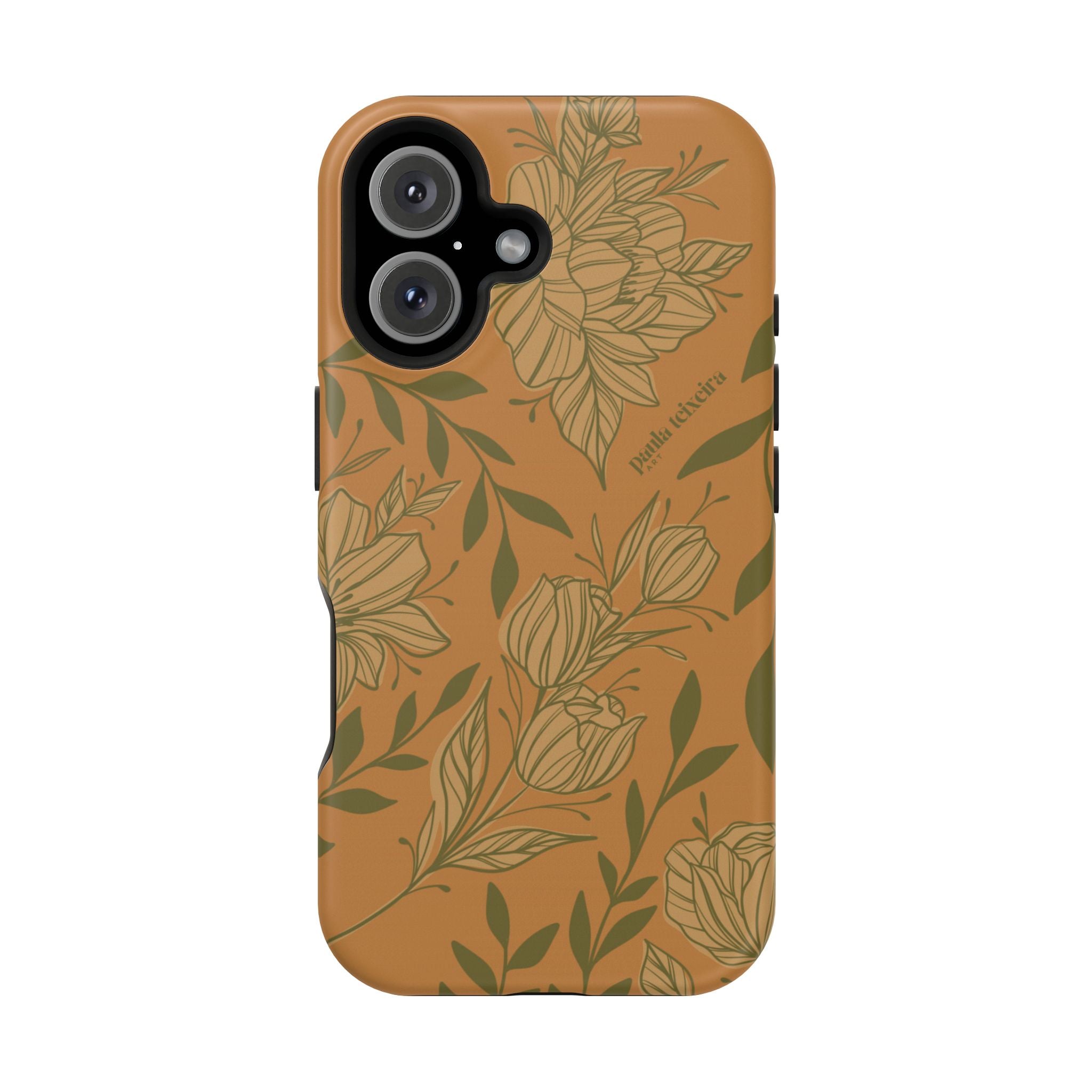 Floral Impact-Resistant Magnetic Phone Case