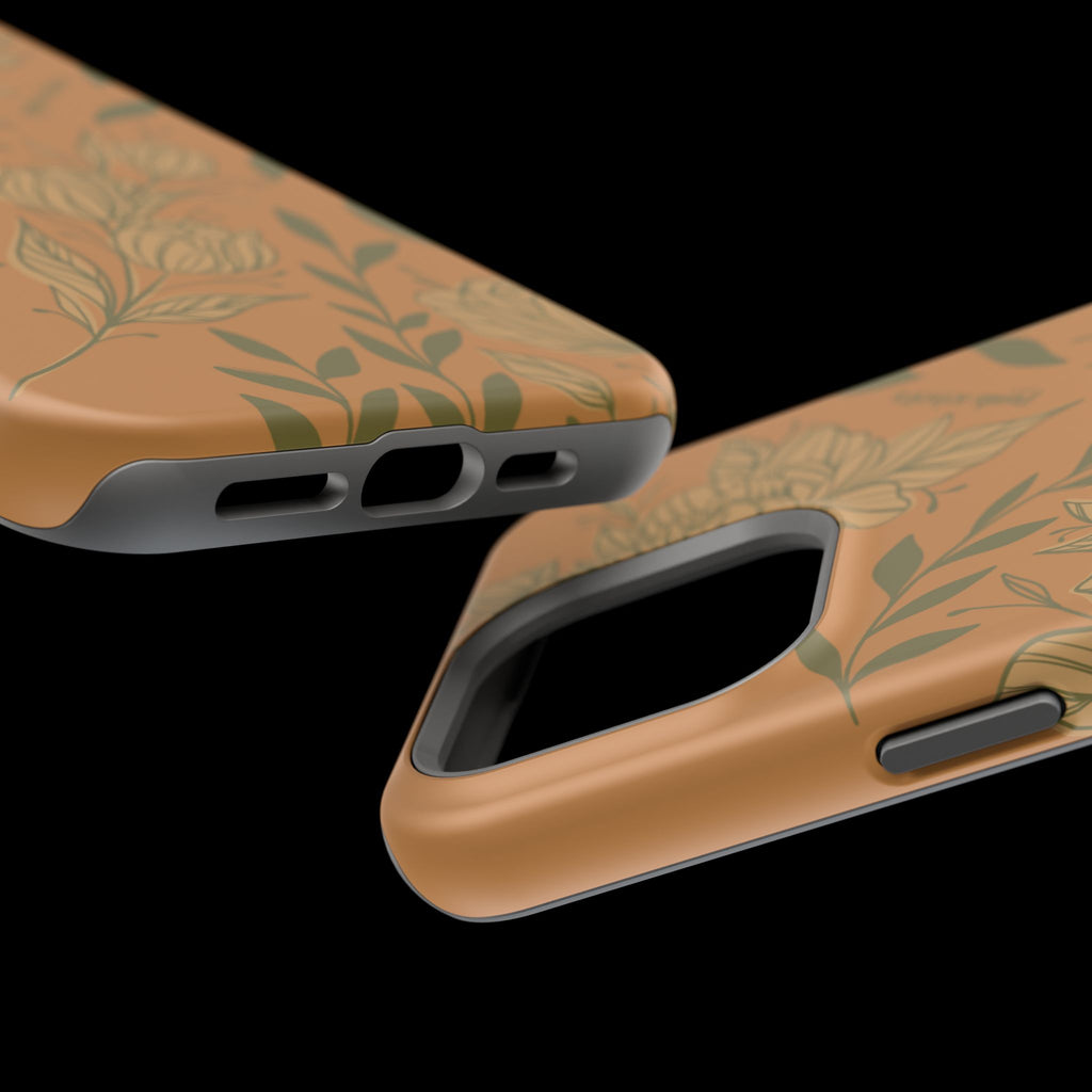 Floral Impact-Resistant Magnetic Phone Case