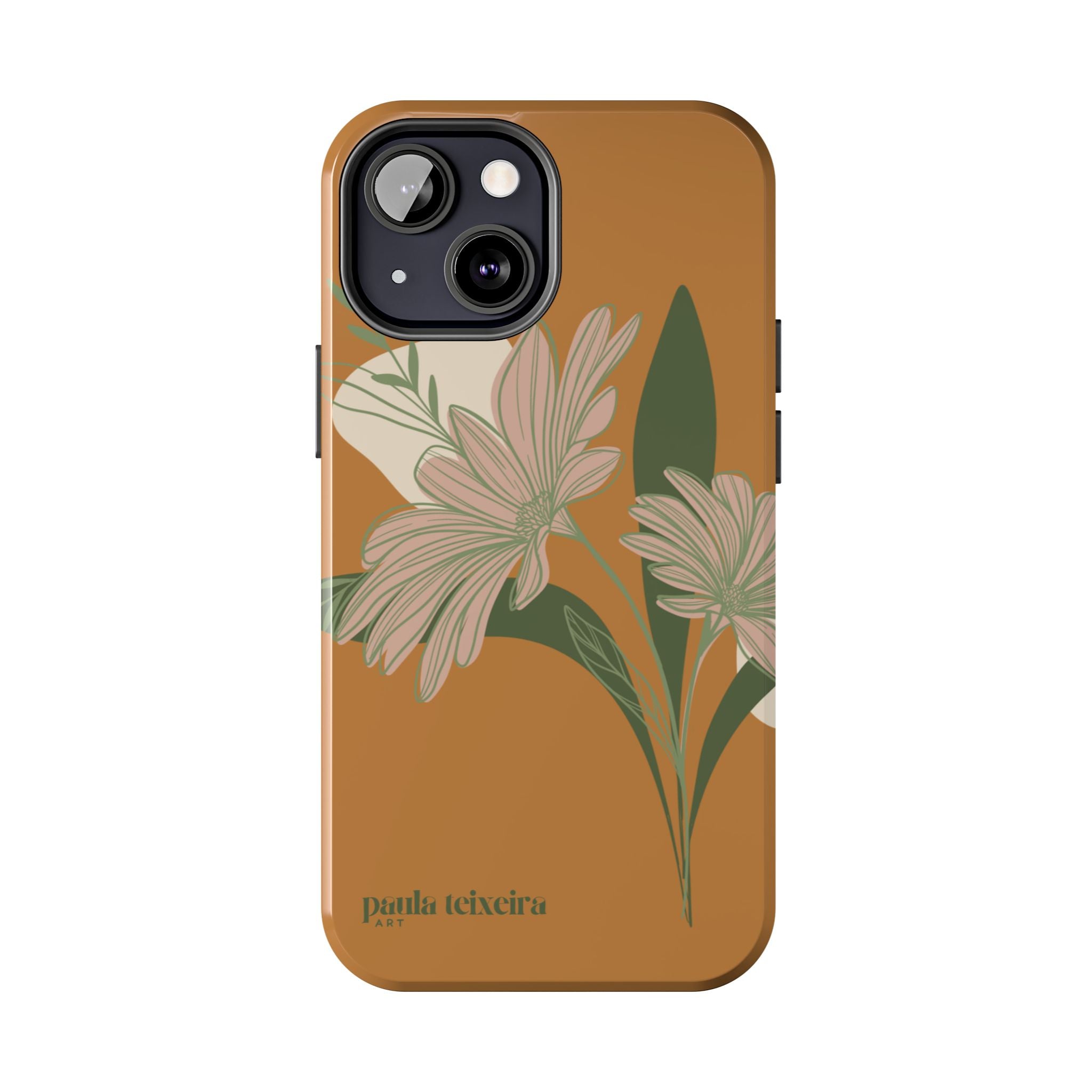 Floral Tough Phone Case - Durable Protection with Elegant Design