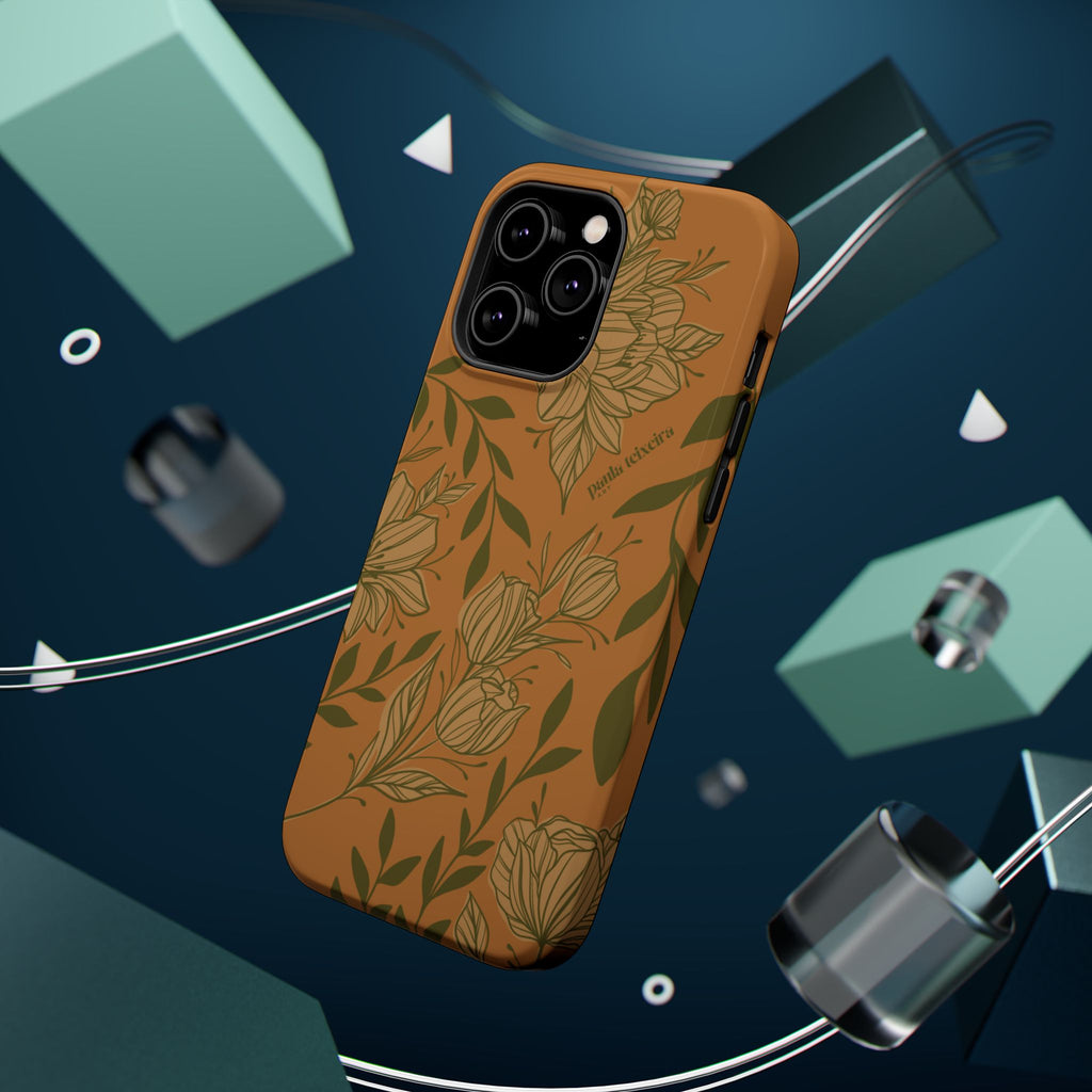 Floral Impact-Resistant Magnetic Phone Case