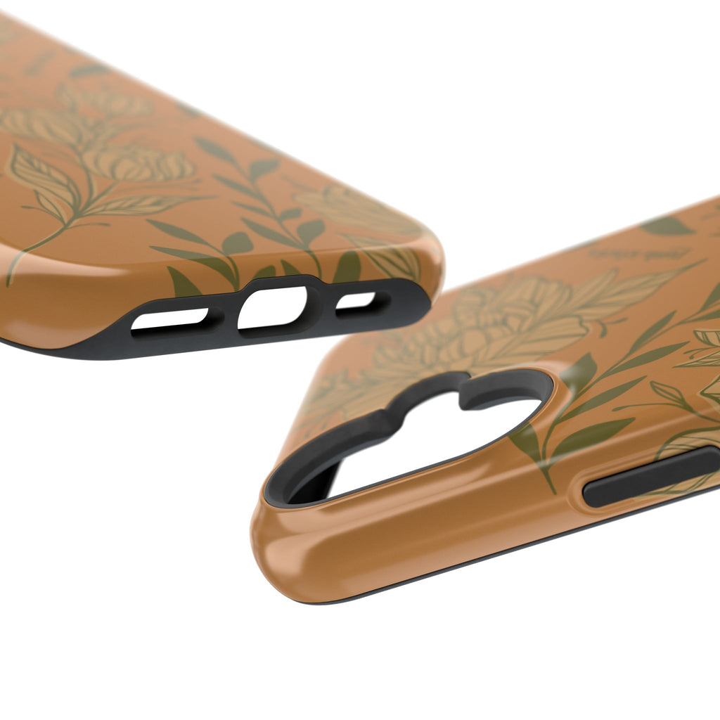 Floral Impact-Resistant Magnetic Phone Case