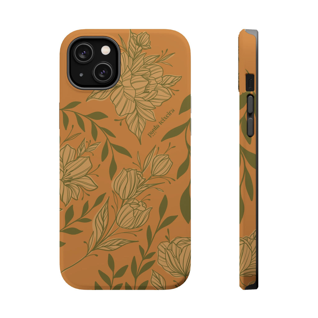 Floral Impact-Resistant Magnetic Phone Case