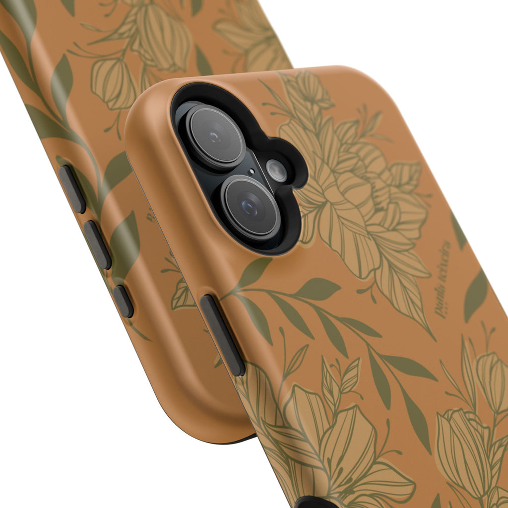 Floral Impact-Resistant Magnetic Phone Case