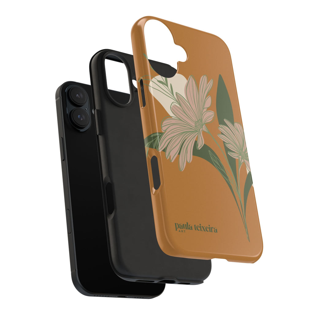 Floral Tough Phone Case - Durable Protection with Elegant Design