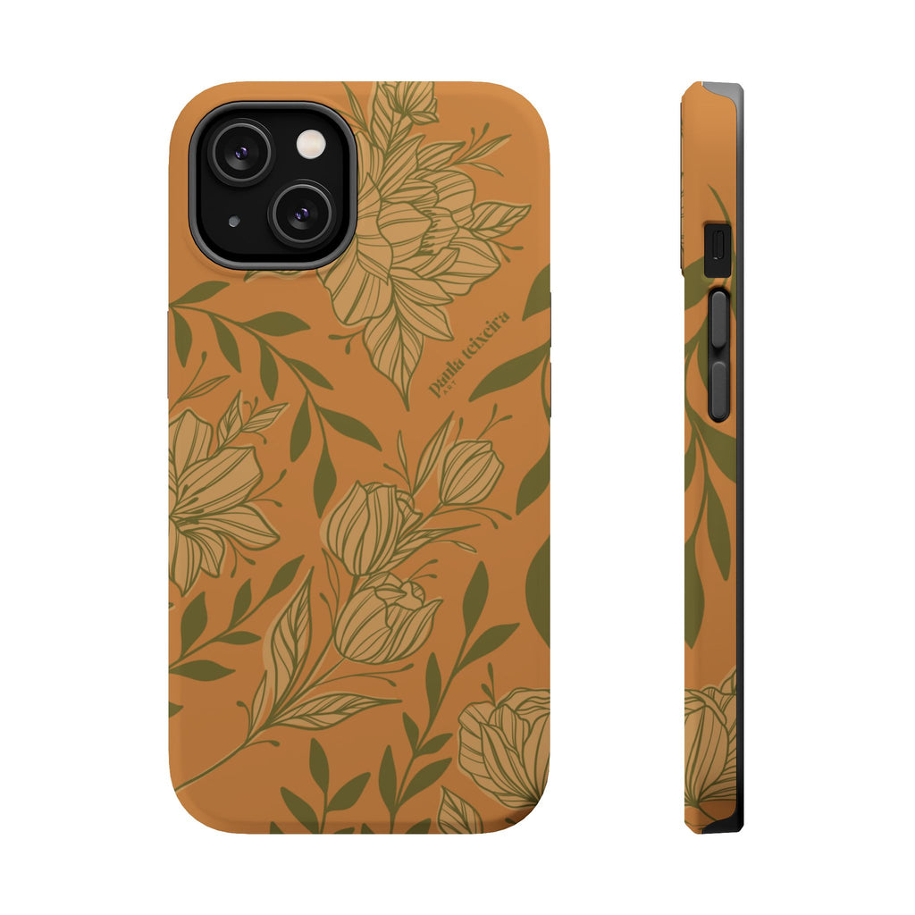 Floral Impact-Resistant Magnetic Phone Case