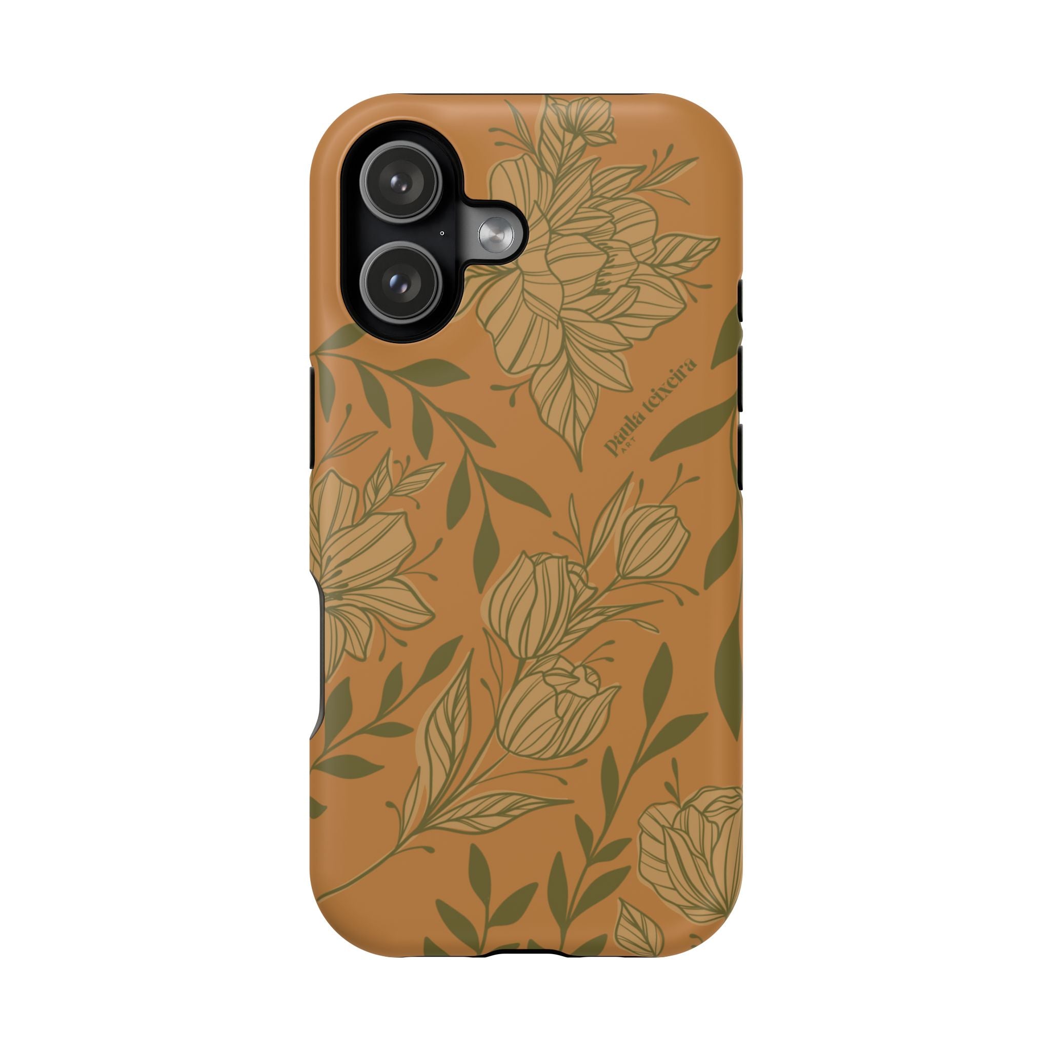 Floral Impact-Resistant Magnetic Phone Case