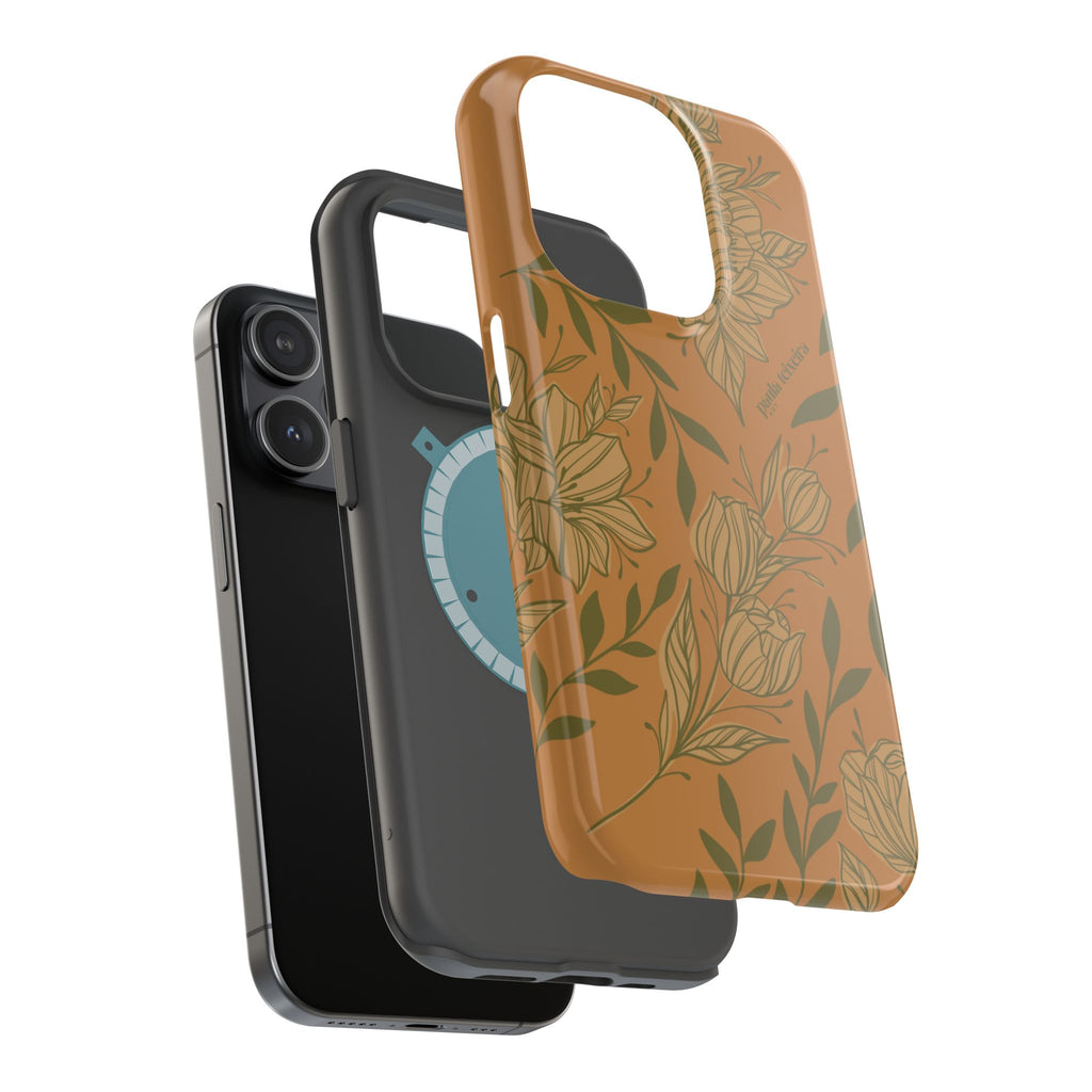 Floral Impact-Resistant Magnetic Phone Case