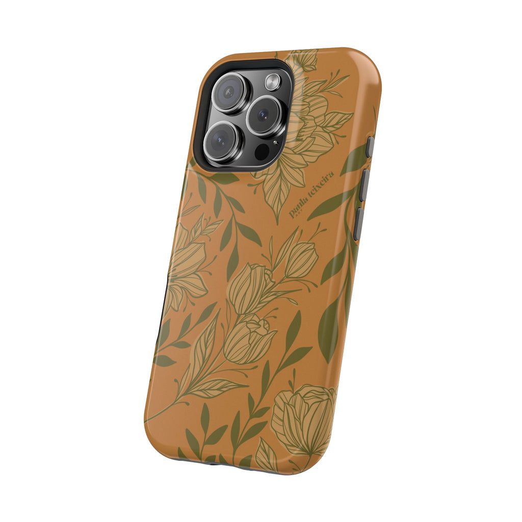 Floral Impact-Resistant Magnetic Phone Case