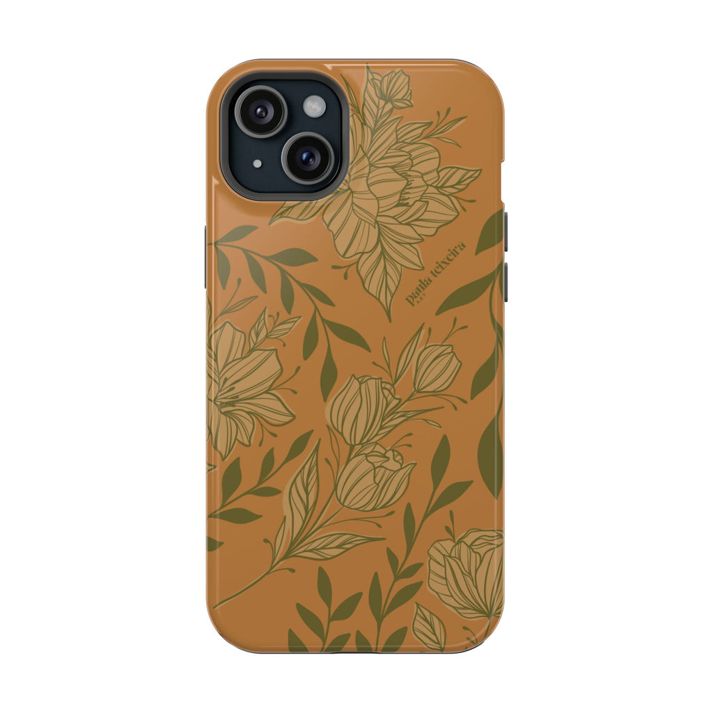 Floral Impact-Resistant Magnetic Phone Case