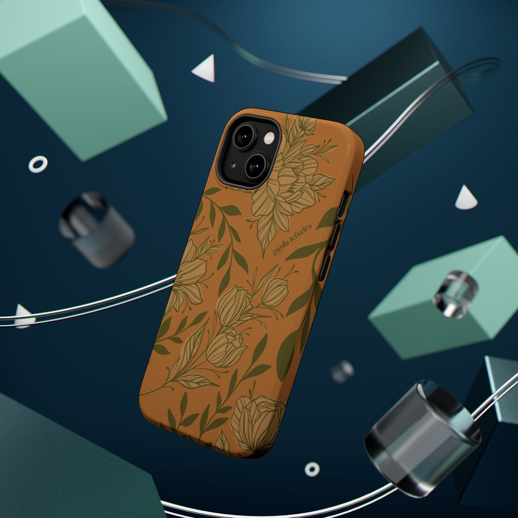 Floral Impact-Resistant Magnetic Phone Case