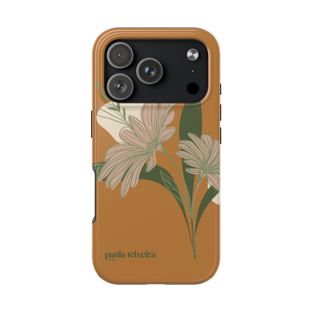 Floral Tough Phone Case - Durable Protection with Elegant Design