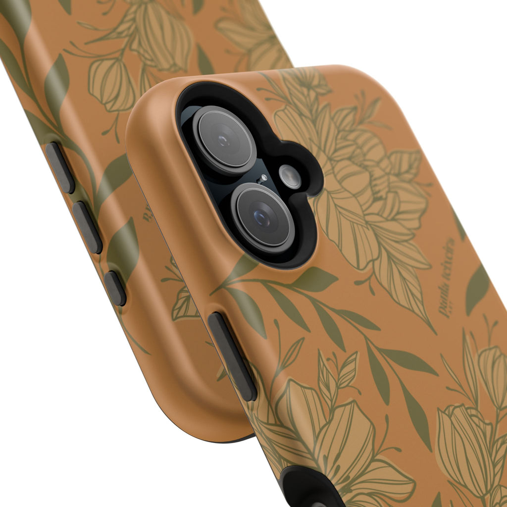 Floral Impact-Resistant Magnetic Phone Case
