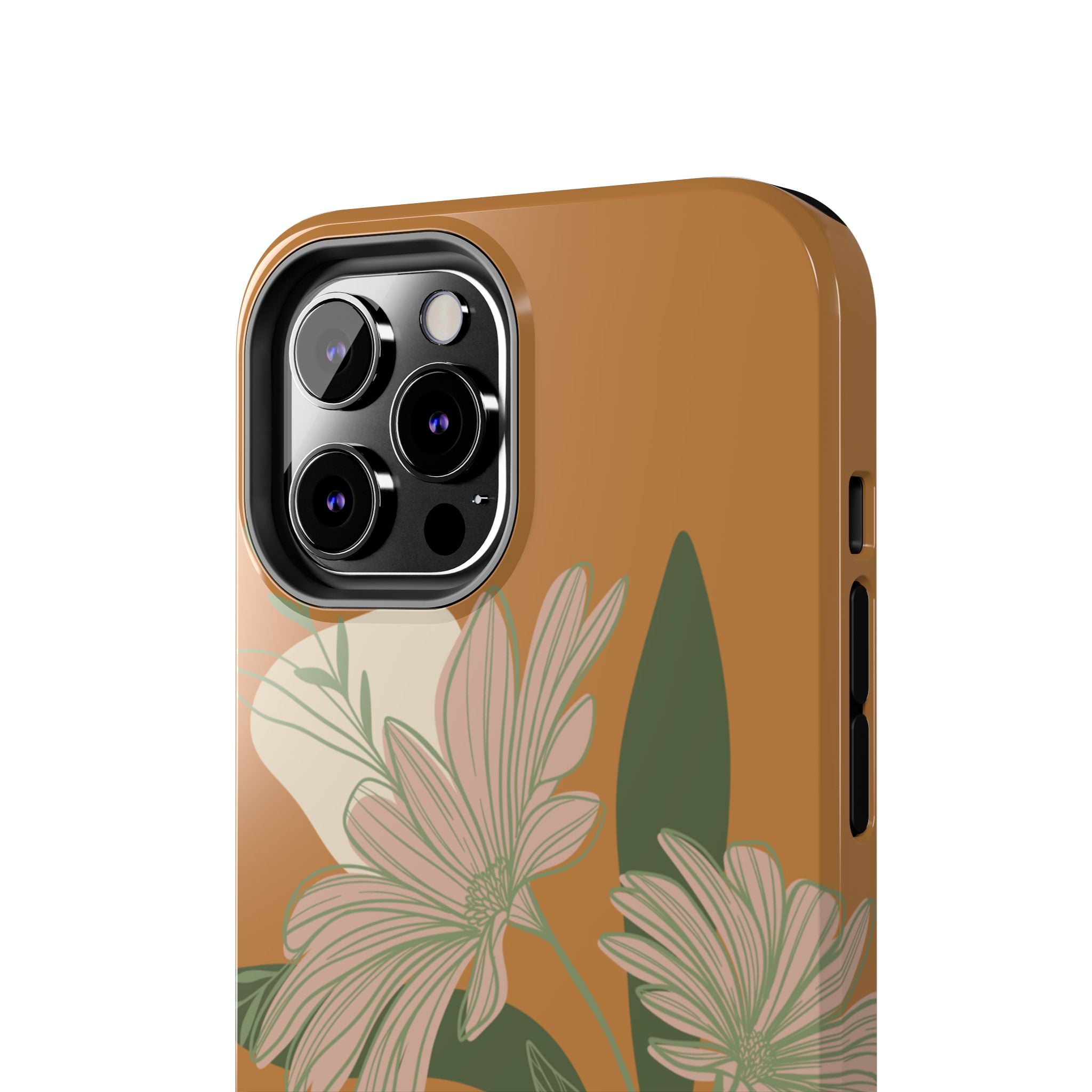 Floral Tough Phone Case - Durable Protection with Elegant Design