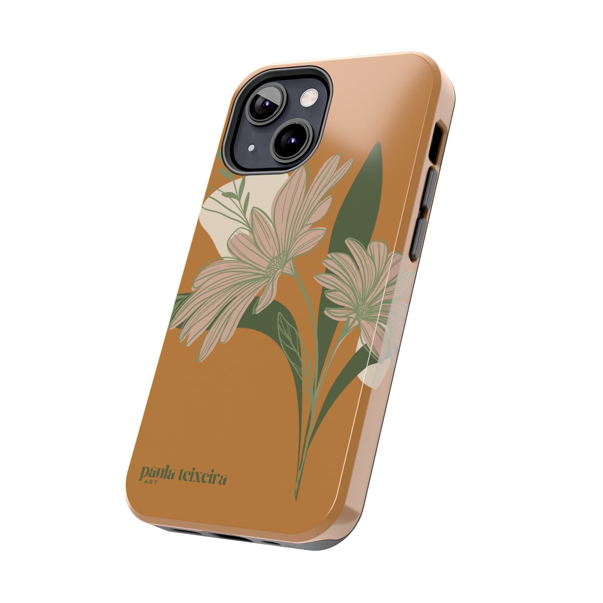 Floral Tough Phone Case - Durable Protection with Elegant Design
