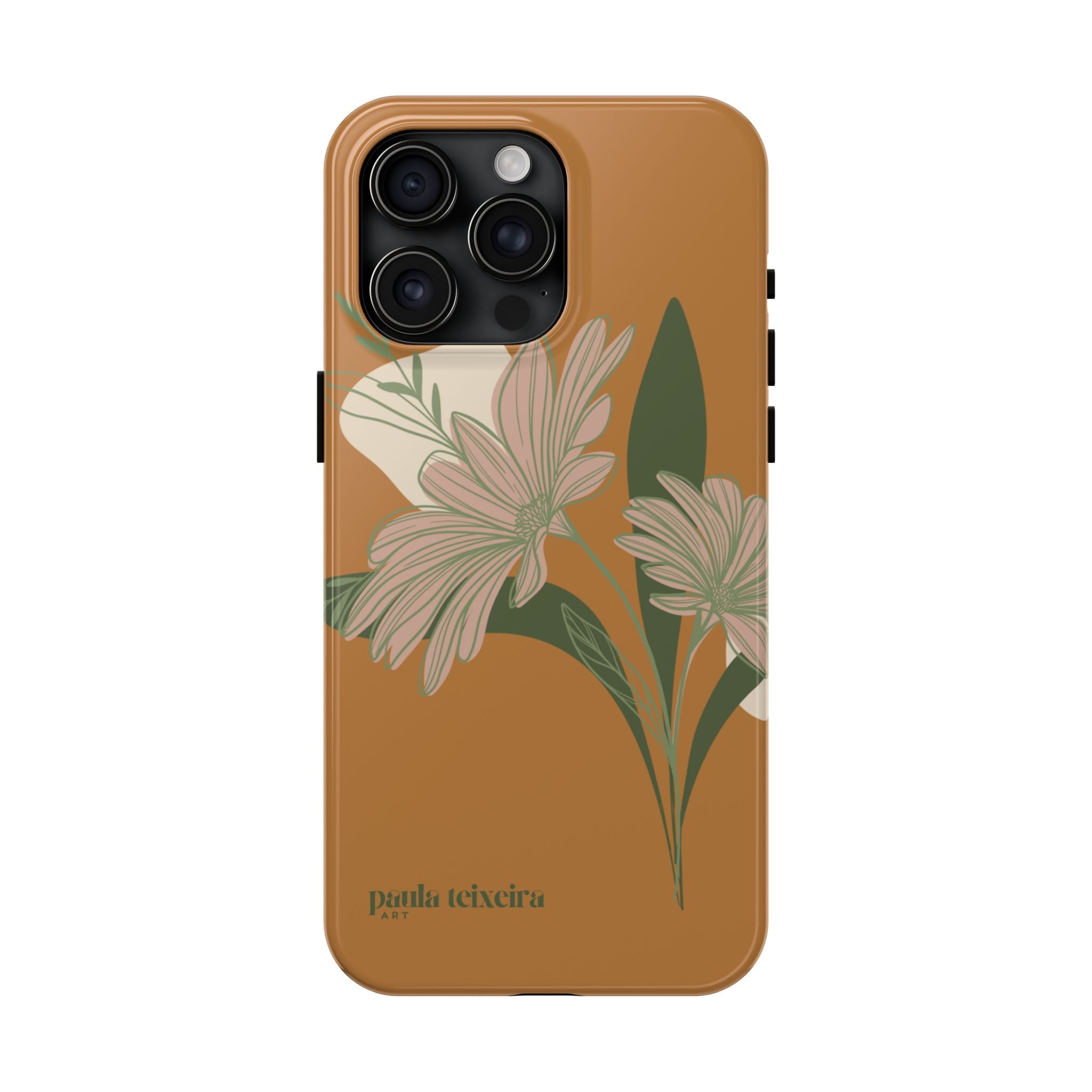 Floral Tough Phone Case - Durable Protection with Elegant Design