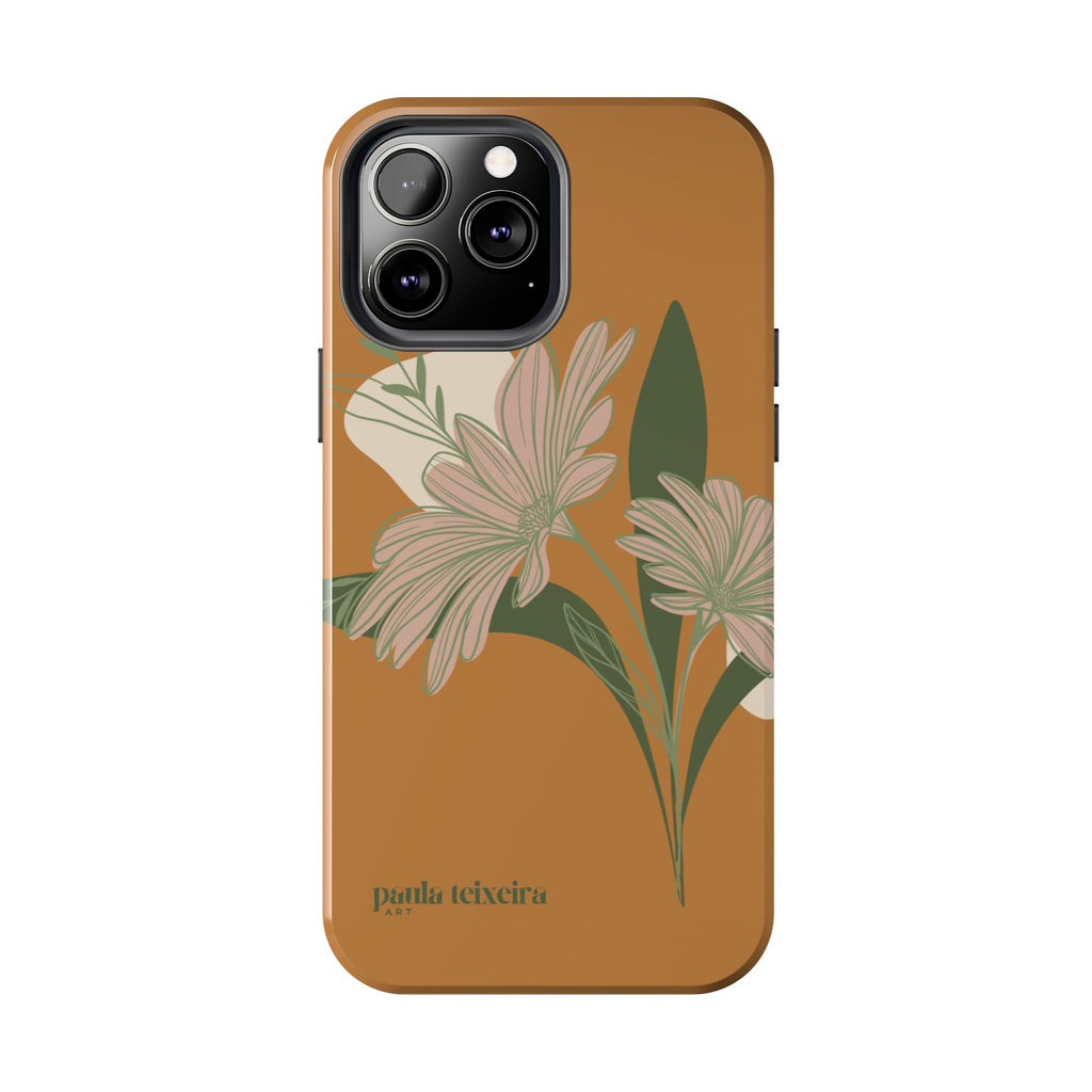 Floral Tough Phone Case - Durable Protection with Elegant Design