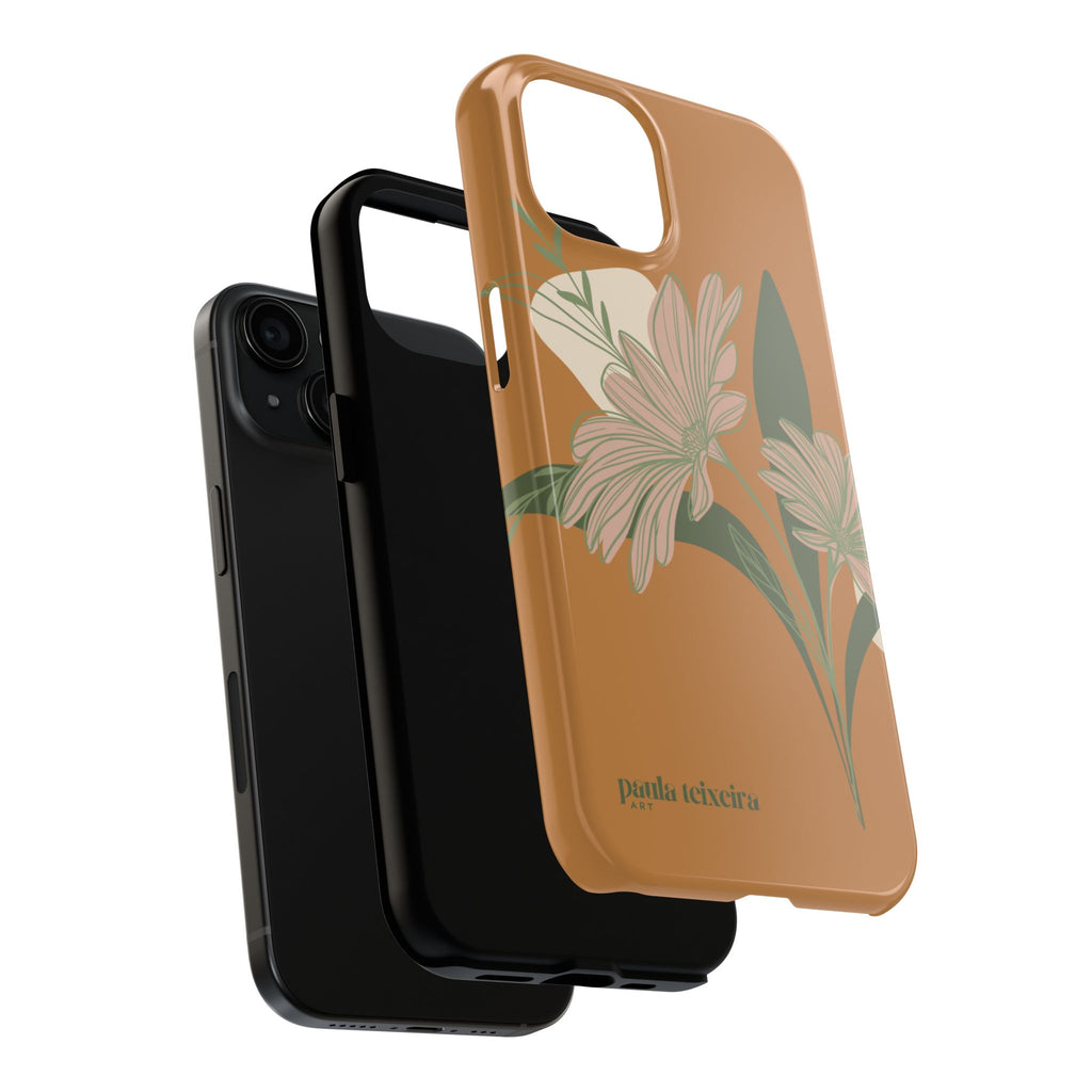 Floral Tough Phone Case - Durable Protection with Elegant Design