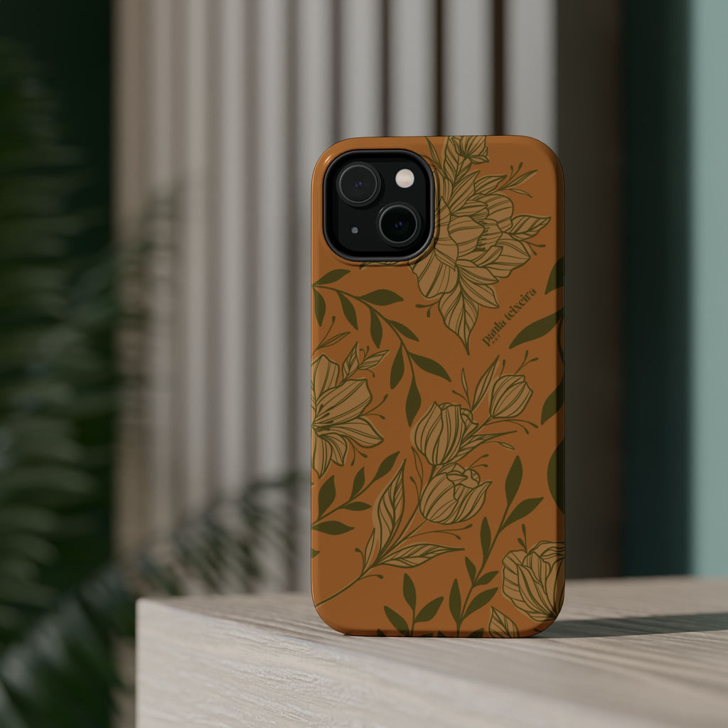 Floral Impact-Resistant Magnetic Phone Case
