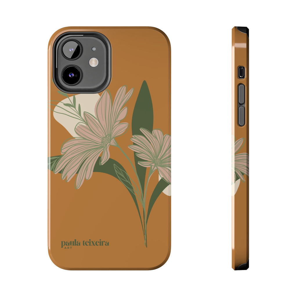 Floral Tough Phone Case - Durable Protection with Elegant Design