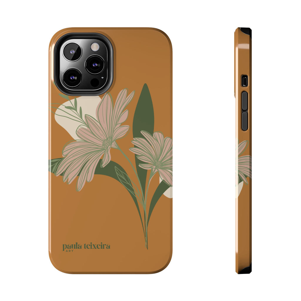 Floral Tough Phone Case - Durable Protection with Elegant Design