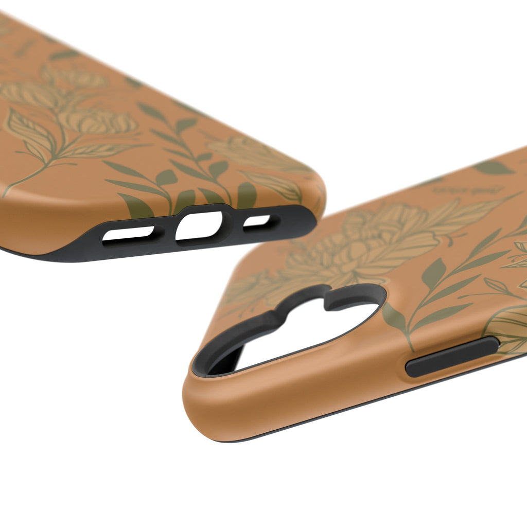 Floral Impact-Resistant Magnetic Phone Case