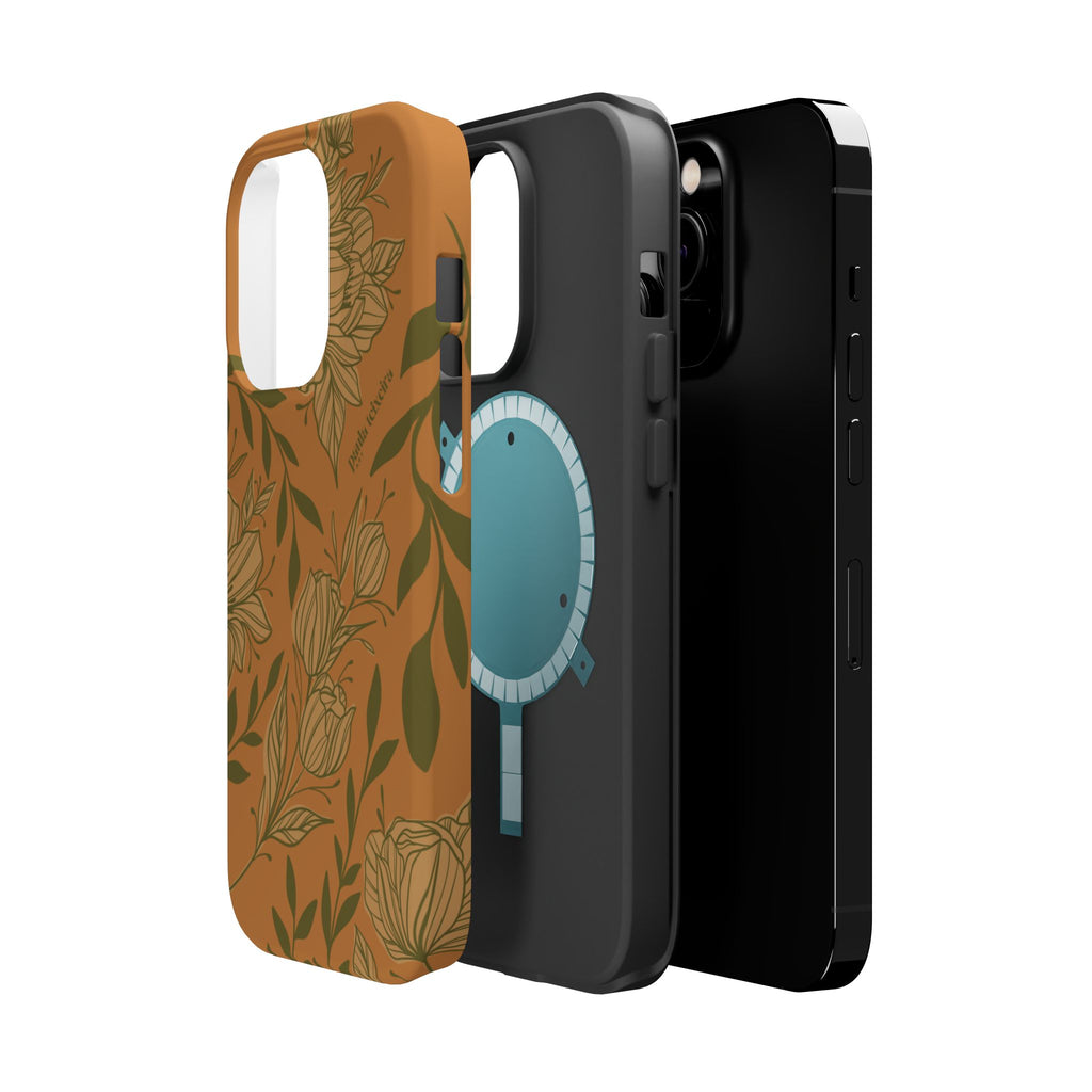 Floral Impact-Resistant Magnetic Phone Case
