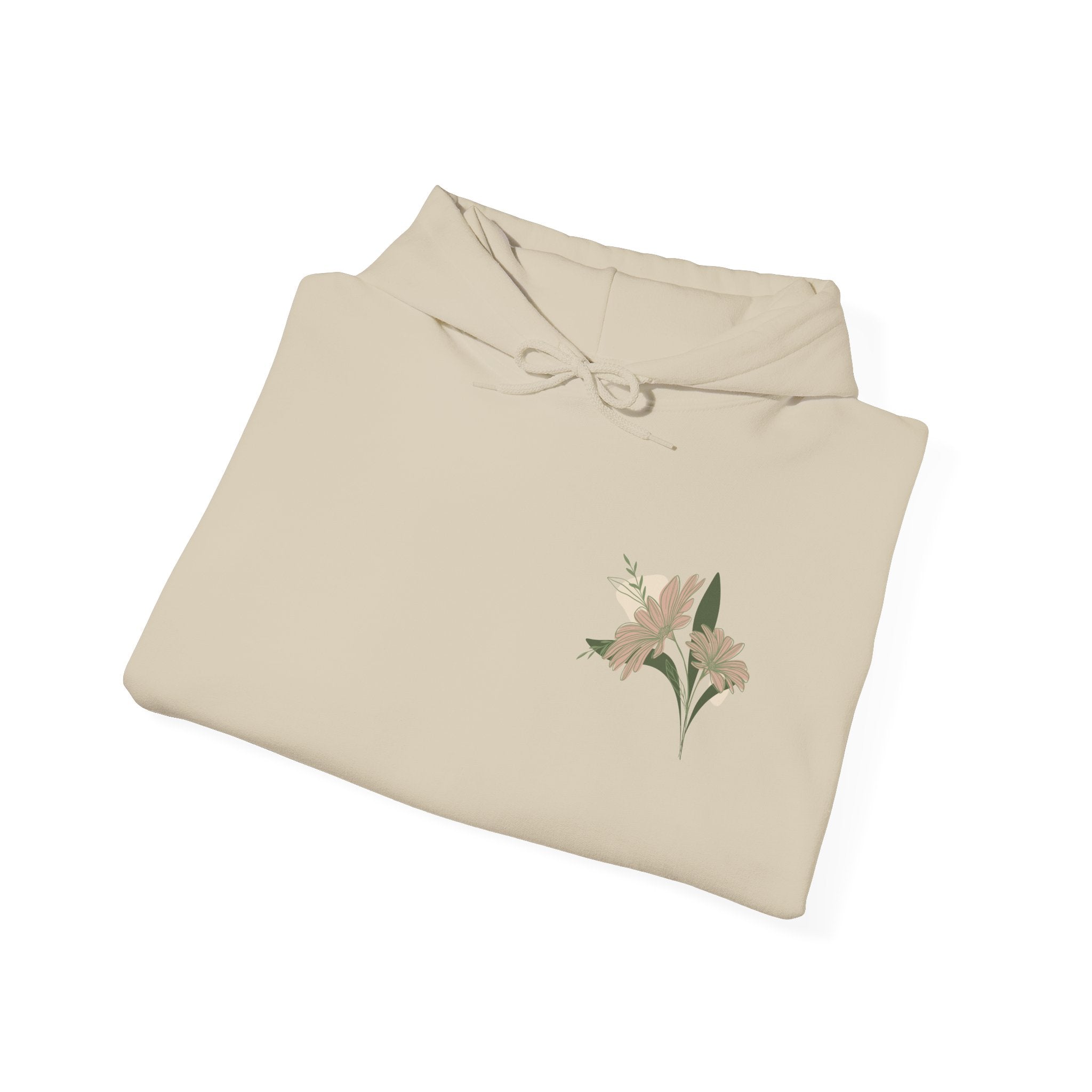 Floral Unisex Hooded Sweatshirt - Comfort & Style for Nature Lovers