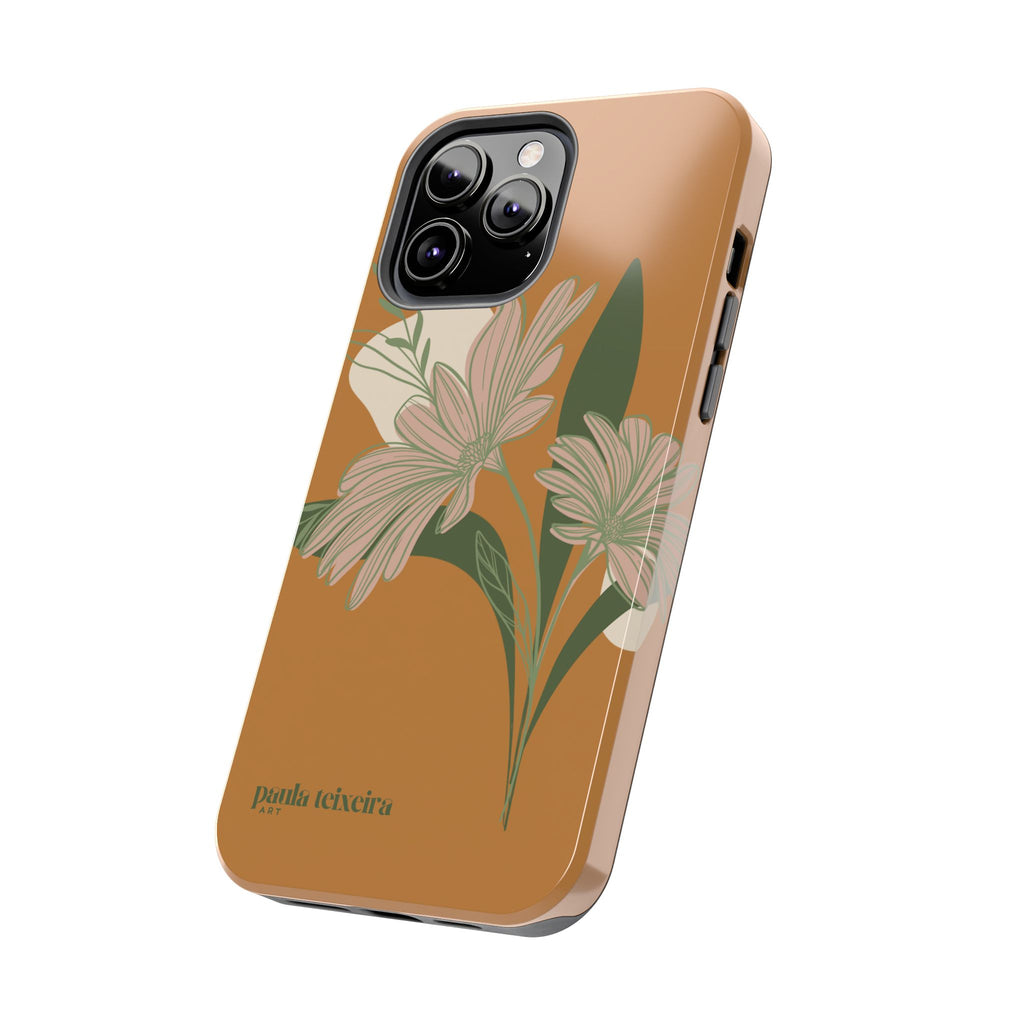 Floral Tough Phone Case - Durable Protection with Elegant Design