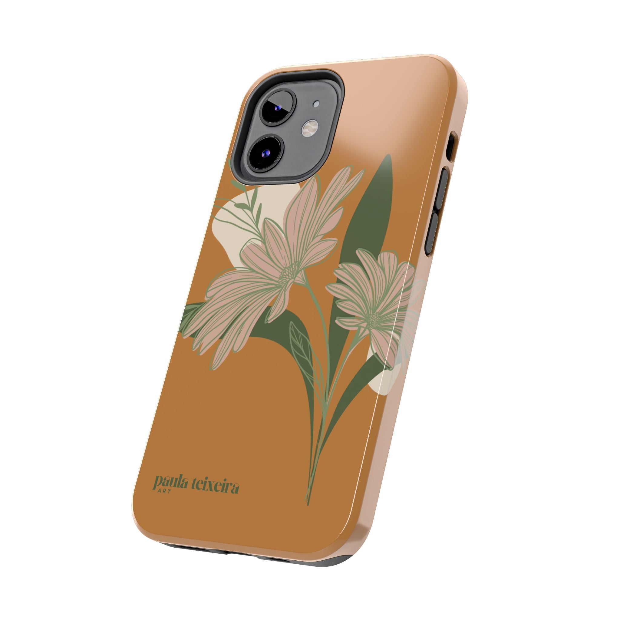 Floral Tough Phone Case - Durable Protection with Elegant Design