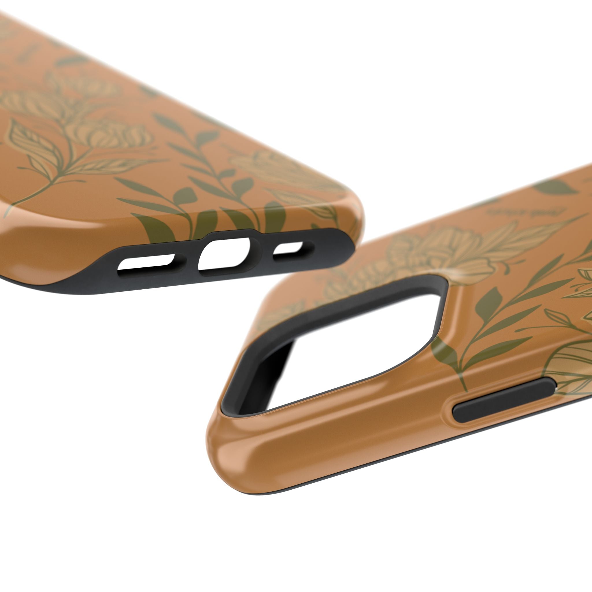 Floral Impact-Resistant Magnetic Phone Case