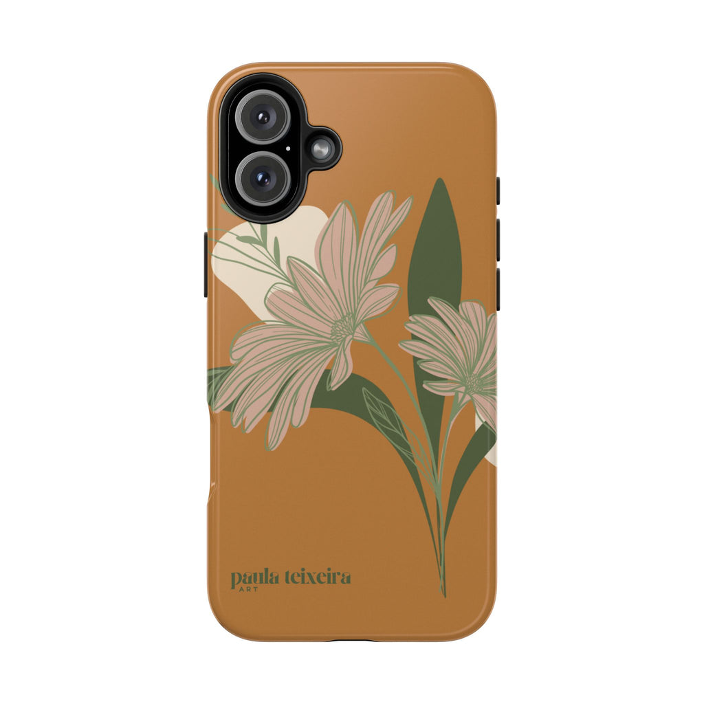 Floral Tough Phone Case - Durable Protection with Elegant Design