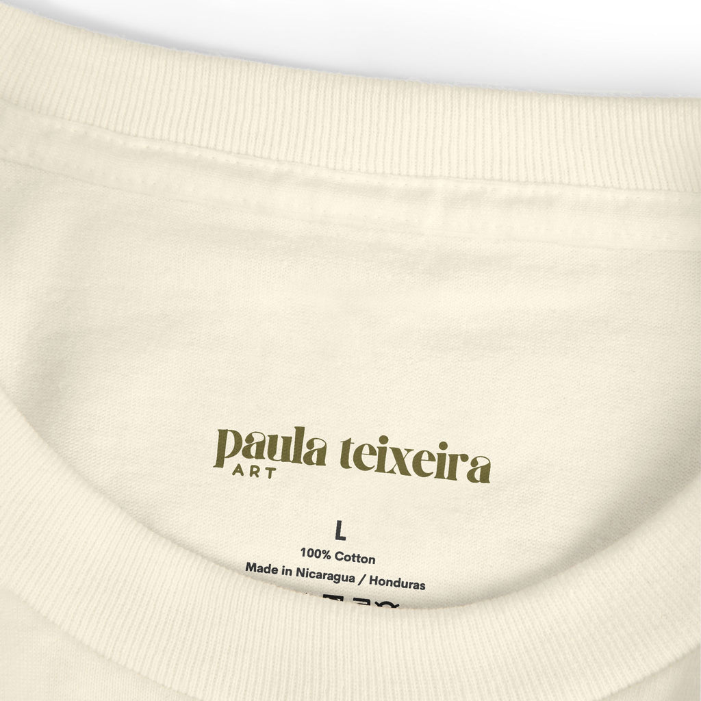 Floral Garden Unisex Heavyweight Tee - Vintage Style Cotton T-Shirt