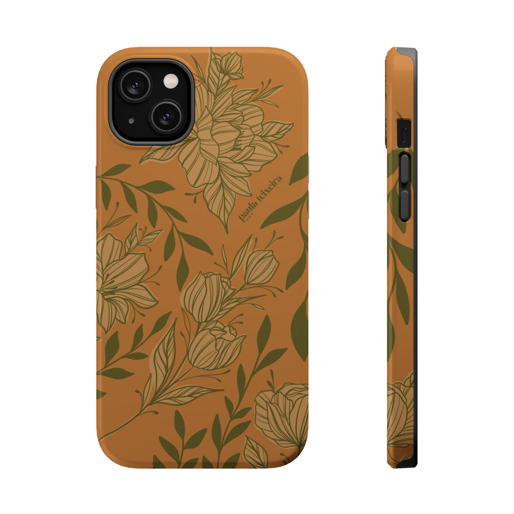Floral Impact-Resistant Magnetic Phone Case