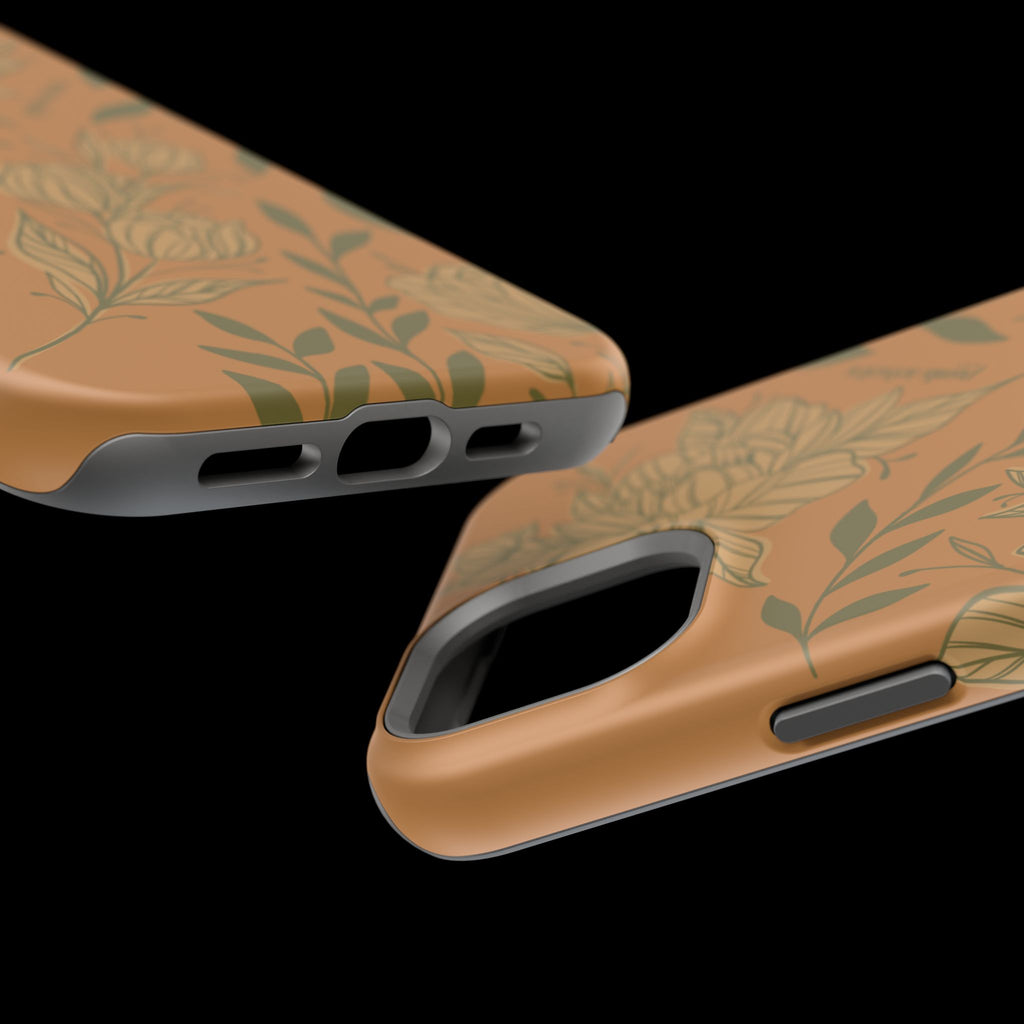 Floral Impact-Resistant Magnetic Phone Case