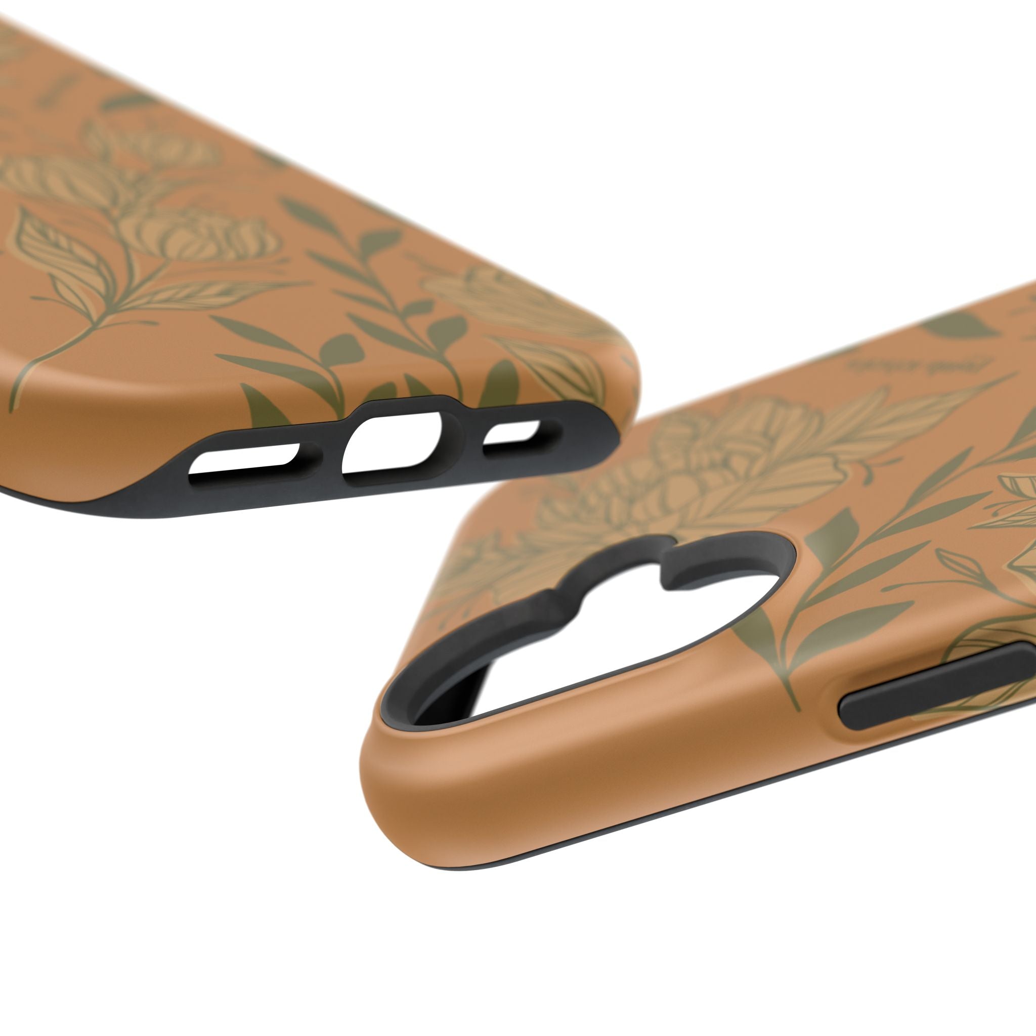 Floral Impact-Resistant Magnetic Phone Case