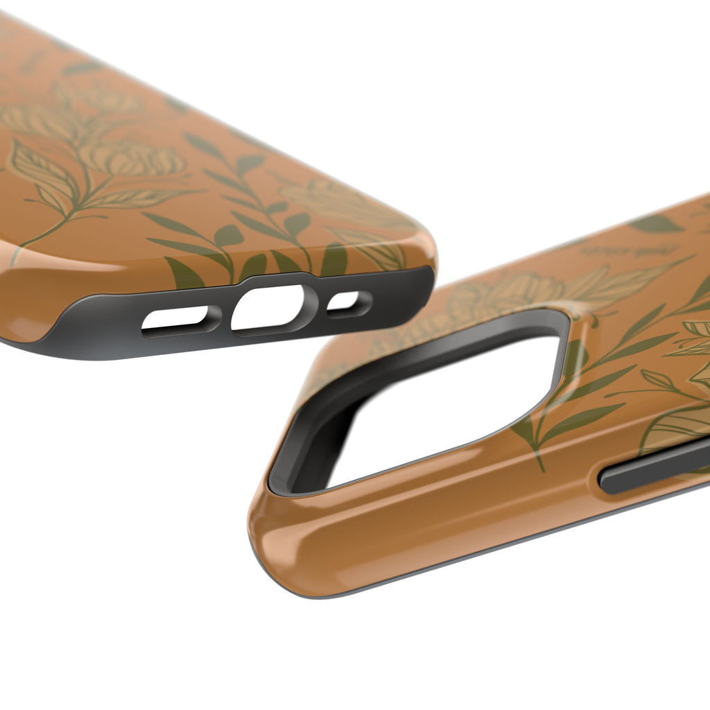 Floral Impact-Resistant Magnetic Phone Case