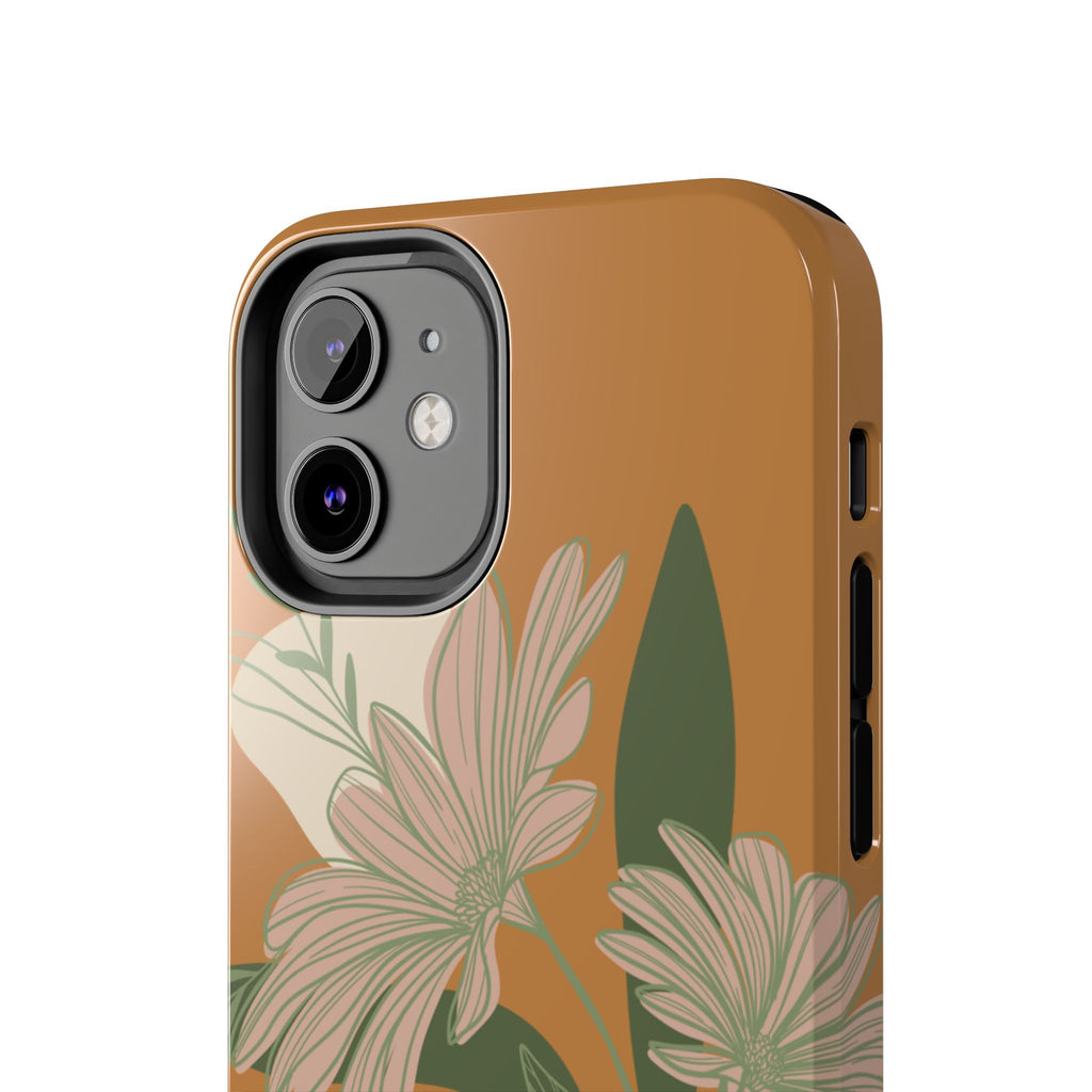 Floral Tough Phone Case - Durable Protection with Elegant Design