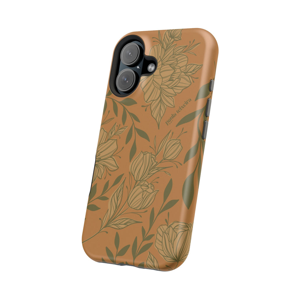 Floral Impact-Resistant Magnetic Phone Case
