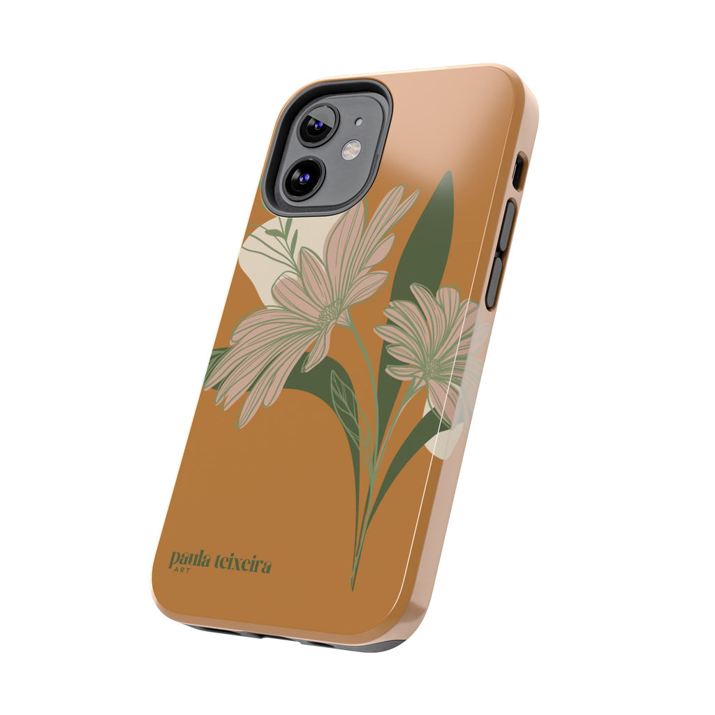 Floral Tough Phone Case - Durable Protection with Elegant Design