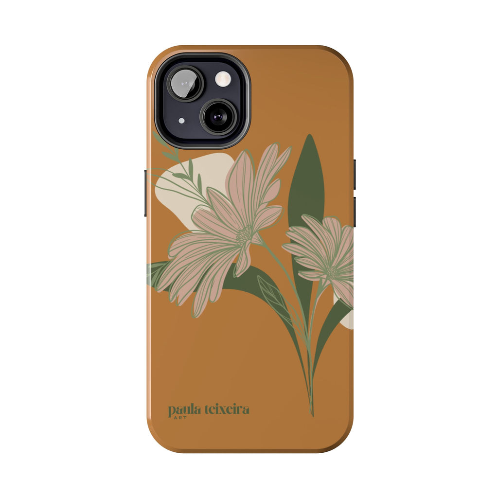 Floral Tough Phone Case - Durable Protection with Elegant Design