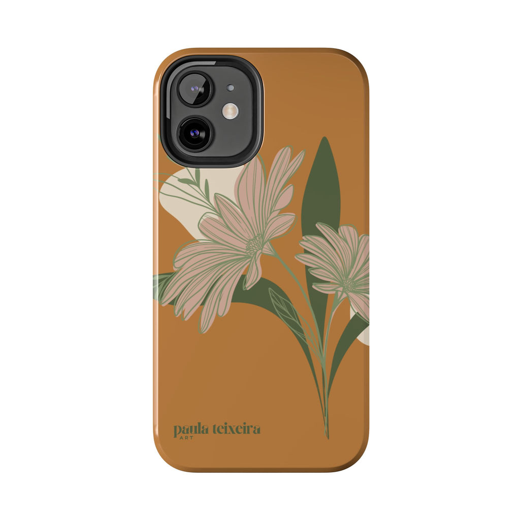 Floral Tough Phone Case - Durable Protection with Elegant Design