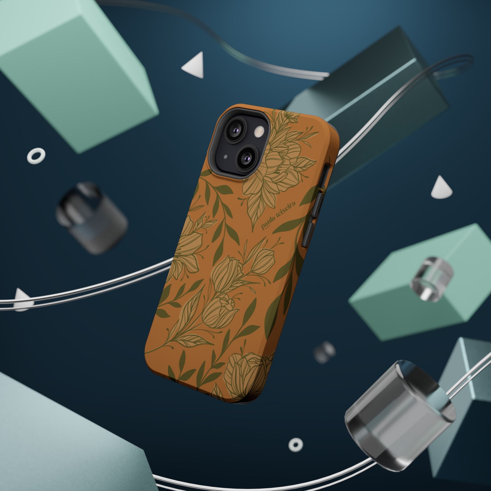 Floral Impact-Resistant Magnetic Phone Case